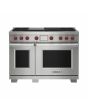 Wolf ICBDF48450CG/S/P 1216mm Dual Fuel Range Cooker, 4 Gas Burners, Chargrill + Griddle