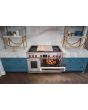 Wolf ICBDF48450CG/S/P 1216mm Dual Fuel Range Cooker, 4 Gas Burners, Chargrill + Griddle