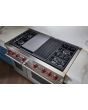 Wolf ICBDF48450CG/S/P 1216mm Dual Fuel Range Cooker, 4 Gas Burners, Chargrill + Griddle