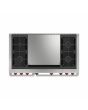 Wolf ICBDF48450DG/S/P 1216mm Dual Fuel Range Cooker, 4 Gas Burners, Double Griddle
