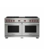 Wolf ICBDF60650CG/S/P 1521mm Dual Fuel Range Cooker, 6 Gas Burners, Chargrill + Griddle 
