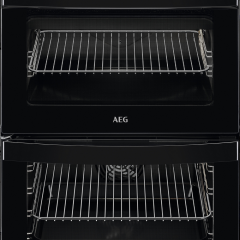 AEG CIB6743ACB 60cm Black Double Oven Electric Cooker