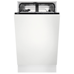 AEG FSX51407Z Fully Integrated Slimline Dishwashern, 5 Programmes, Sliding Hinge