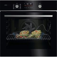 AEG GA5PB50FAB Built-In Electric Single Oven With Pyrolytic Cleaning, Black, A+ Rated