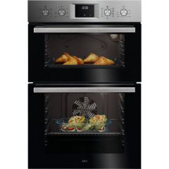 AEG GU5CP20M Built In Electric Double Oven - Stainless Steel