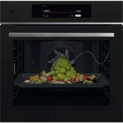 AEG TT9PB831AT 9000 Series Built-In Single Oven, Pyrolytic, Matt Black 