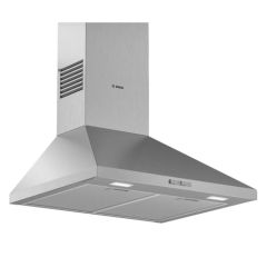 Bosch DWP64BC50B Series 2 60cm Wide Wall Mounted Extractor, Pyramid Design, Stainless Steel