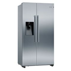 Bosch KAD93AIERG 90cm No Frost American Fridge Freezer - Brushed Steel