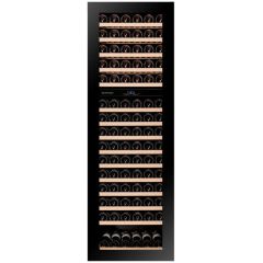 **Ex Display - Dunavox DAVG-114.288DB.TO 178cm Integrated In Column Dual Zone Wine Cooler, Touch Open – Black Glass