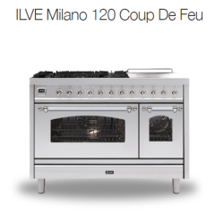 **Ex Display ILVE MTS120SDE3/STSTL Majestic Roma Dual Fuel Range Cooker