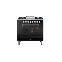 ILVE P09FWE3/ 90Cm Dual Fuel Single Cavity Rome Range Cooker, 4 Gas Burners & Frytop