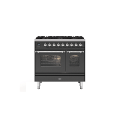 ILVE PD096NE3/ 90Cm Dual Fuel Milano Range Cooker, 6 Gas Burners