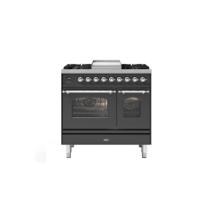 ILVE PD09FNE3/ 90Cm Dual Fuel Milano Range Cooker, 4 Gas Burners + Fry Top