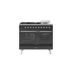 ILVE PD10SNE3/ 100Cm Dual Fuel Milano Range Cooker, 4 Gas Burners + Coup De Feu
