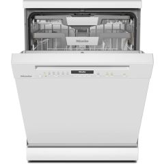 **EX DISPLAY Miele G7130SC WH Freestanding 60cm Dishwasher, 14 Place Settings, B Rated, White, 12423690