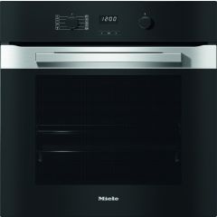 Miele H2860BP CLST Built-In Single Oven, Pyrolytic, Clean Steel