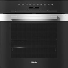 Miele H7260BP CLST Built-In Single Oven, Direct Sensor S, Pyrolytic, Clean Steel Finish
