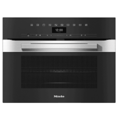 Miele H7440BM CLST Built-In Compact Oven With Microwave Function, DirectSensor, 80-1000W Microwave, 