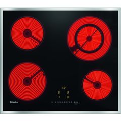 Miele KM6520FR 574mm wide, 4 zone ceramic hob inlcuding one vario zone, EasySelect, Timer, Stop Go