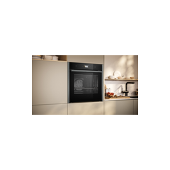 Neff B64CS71G0B N90 Built-In Single Oven, Slide Away Door, Self Cleaning 