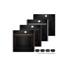 Neff B69CY7MY0 N90 Flex Design Built-in Single Oven, Slide + Hide, Pyrolytic