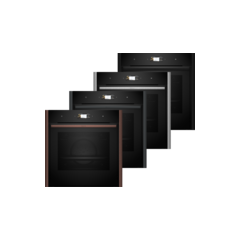 Neff B69VS7MY0A N90 Flex Design Built-in Single Oven With Vario Steam, Slide + Hide, Pyrolytic