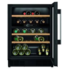 Neff KU9213HG0G N70 Undercounter 60cm Wine Cabinet, Dual Zone, Black Glass