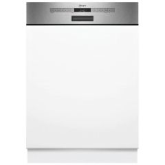Neff S145HTS01G N50 Semi Integrated Dishwasher, Stainless Steel Fascia
