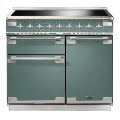 Rangemaster ELS100EIMG/ Elise 100cm Induction Range Cooker, Mineral Green