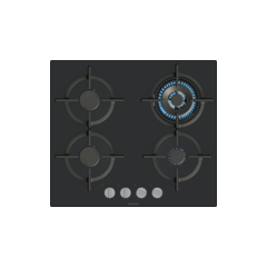 **EX DISPLAY Siemens EP6A6HI10 iQ500 60cm 4 Burner Gas Hob, Black Tempered Glass