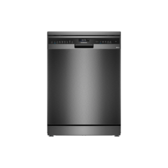 Siemens SN25EC13CE iQ500 Freestanding Dishwasher, 14 Place Settings, Black, A Rated
