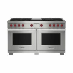 Wolf ICBDF60650CG/S/P 1521mm Dual Fuel Range Cooker, 6 Gas Burners, Chargrill + Griddle 