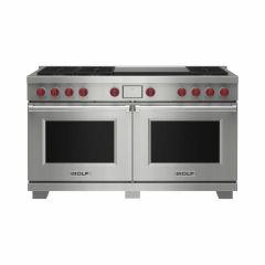 Wolf ICBDF60650DG/S/P 1521mm Dual Fuel Range Cooker, 6 Gas Burners, Double Griddle 