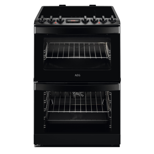 AEG CIB6742MCB 60 cm Induction Double Electric Cooker - Matte Black