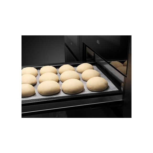 AEG KDE911424B 14cm Warming Drawer, Push to open, 6 Place Settings. Black glass