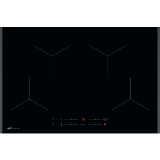 AEG SO84IA00FB 78cm 4 Zone Induction Hob - Black