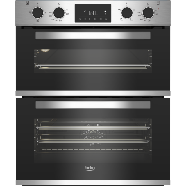 Beko CTFY22309X Built Under Electric Double Oven - Stainless Steel