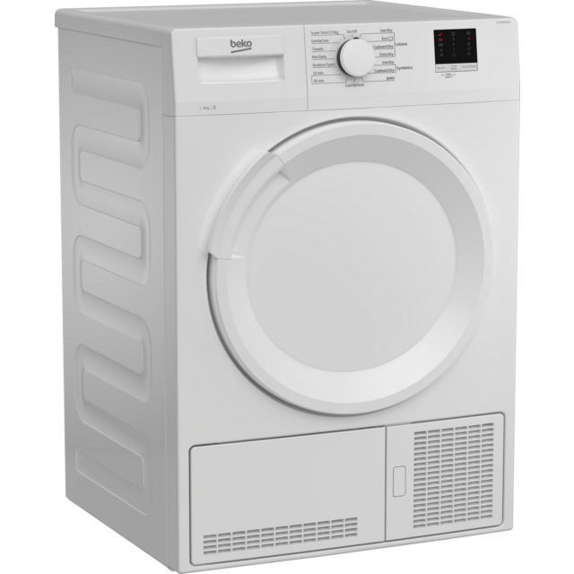 Beko DTLCE80041W 8kg Condenser Tumble Dryer - White