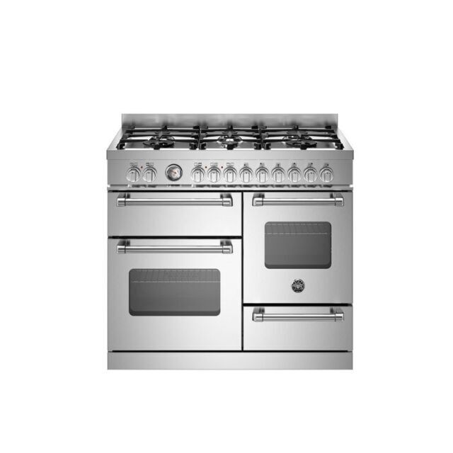 **EX DISPLAY Bertazzoni MAS106L3EXC Master 100cm Range Cooker XG Oven Dual Fuel Stainless Steel