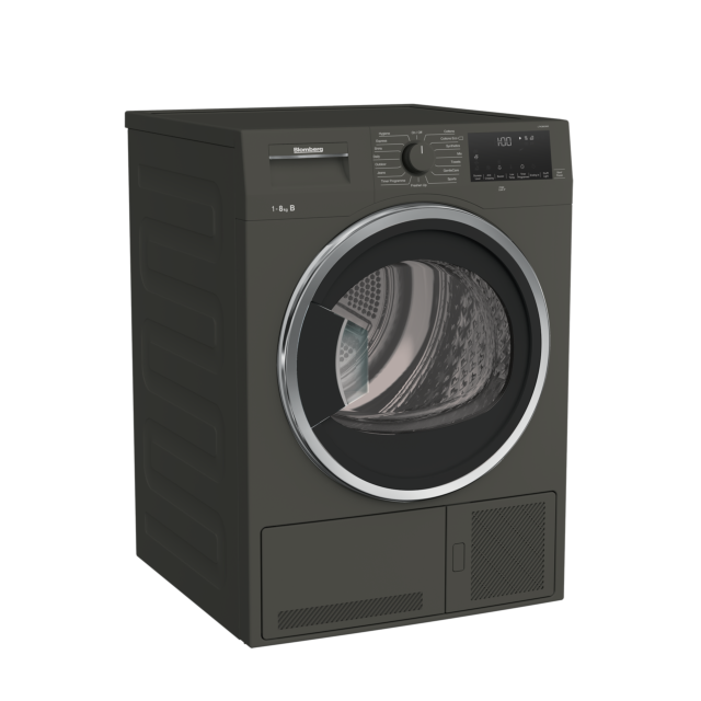 Blomberg LTK38030G 8kg Condenser Tumble Dryer - Graphite