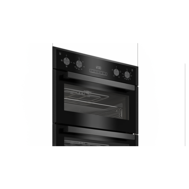 Blomberg RODN9202DX Built In Electric Double Oven - Dark Steel
