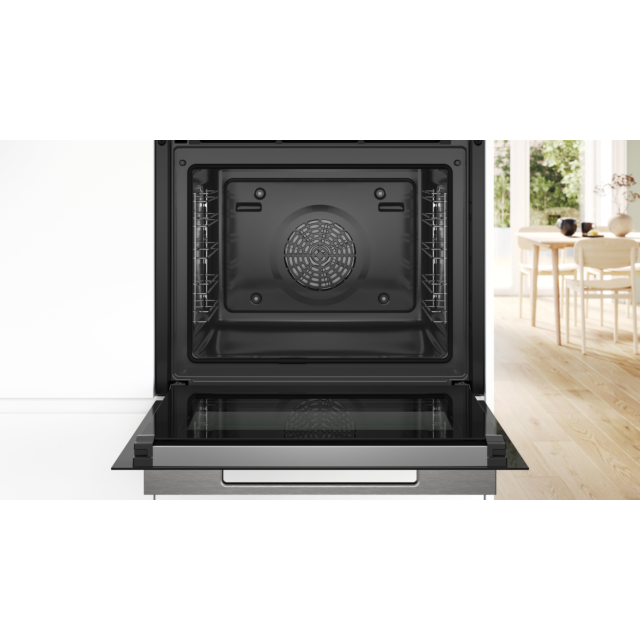 Bosch HBG7741B1B Series 8 Built-In Single Oven, Self Cleaning, Soft Open & Close Door
