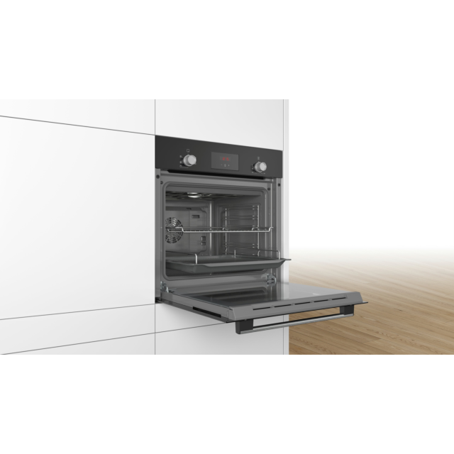 Bosch HHF113BA0B Series 2 Built-In Single Oven, Black