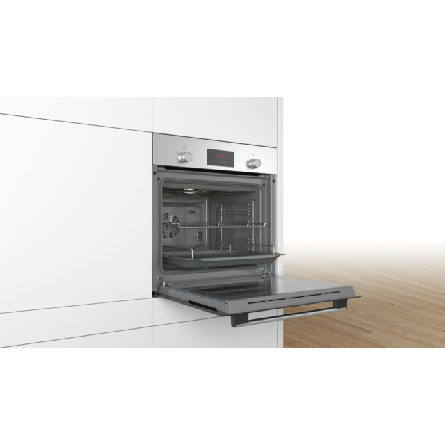 Bosch HHF113BR0B Series 2 Built-In Single Oven, Stainless Steel