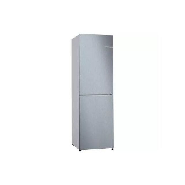 Bosch KGN27NLEAG ( Silver ) Fridge Freezer Frost Free Serie 2 Vegetable Drawer, Multiairflow, Led Li