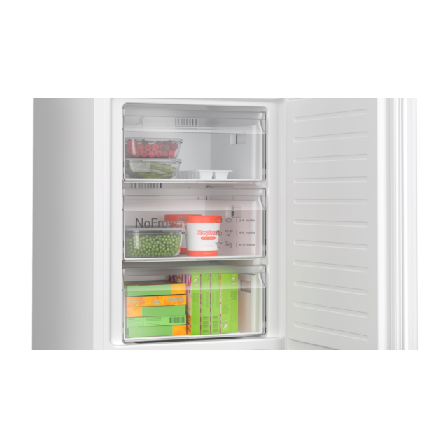 Bosch KGN362WDFG Serie 4 186x60 NoFrost fridge freezer, VitaFresh, Chiller drawer, LED light, metal
