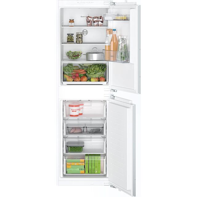 Bosch KIN85NFE0G Series 2 Integrated 50/50 Fridge Freezer, Frost Free, Fixed Hinge