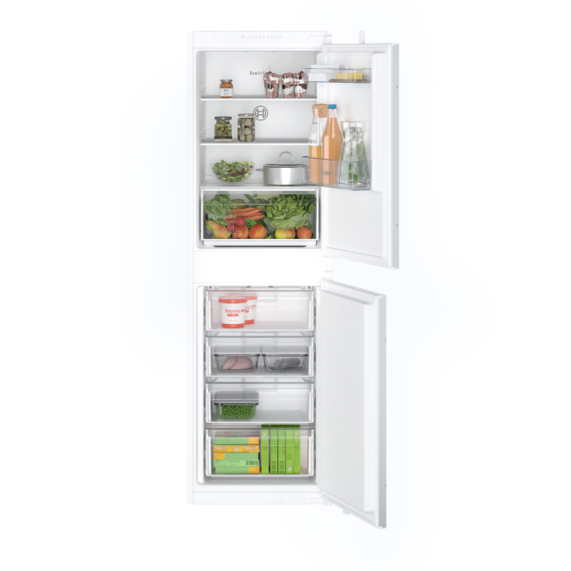 Bosch KIN85NSE0G Series 2 Integrated 50/50 Fridge Freezer, Frost Free, Slider Fixing