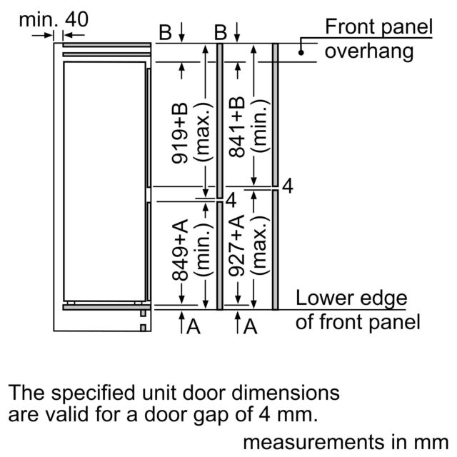 Bosch KIN85NSE0G Series 2 Integrated 50/50 Fridge Freezer, Frost Free, Slider Fixing
