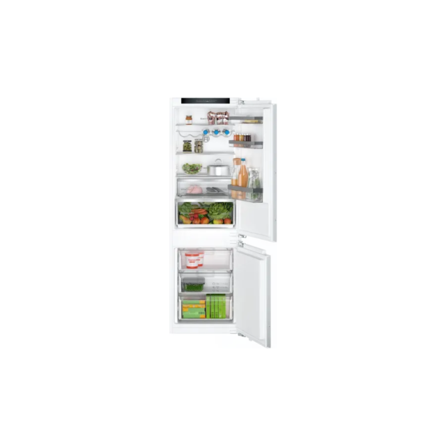 Bosch KIN86VFE0G Series 4 Integrated Fridge Freezer, Frost Free,Vita Fresh Drawer Fixed Hinge